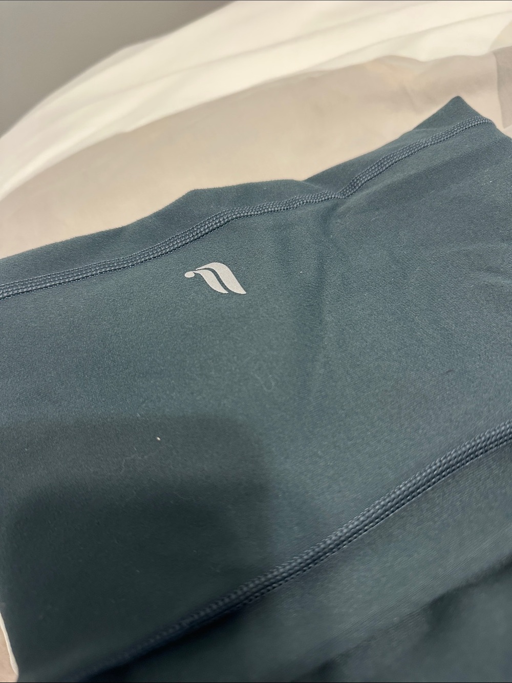 Dark Green Fabletics Powerhold High-Waist Active Leggings - Picture 5 of 5